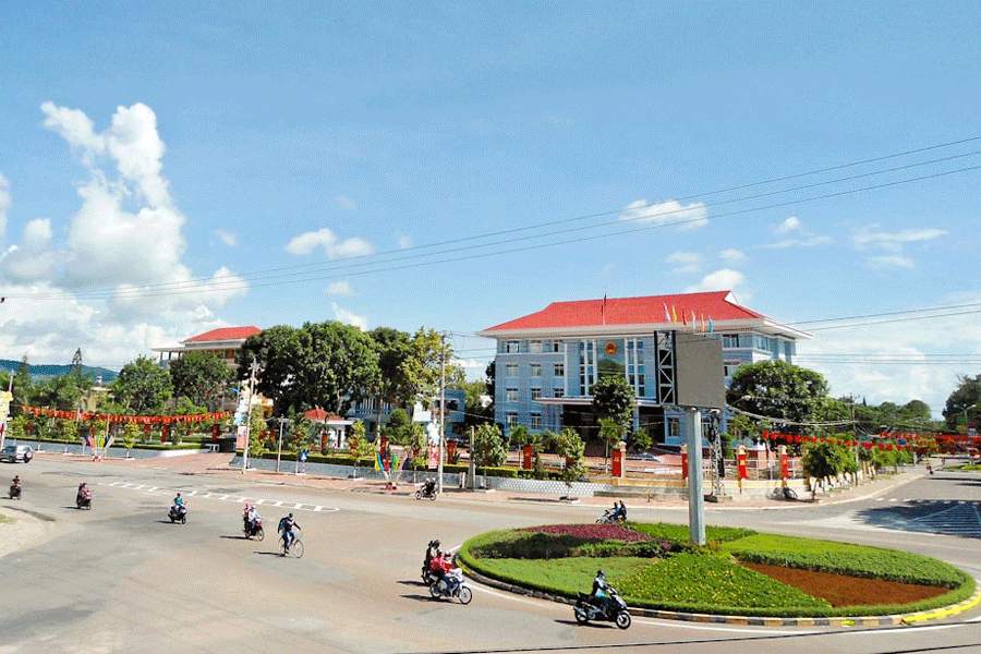 Một góc thị xã An Khê. Ảnh: Đ.T Một góc thị xã An Khê. Ảnh: Đ.T