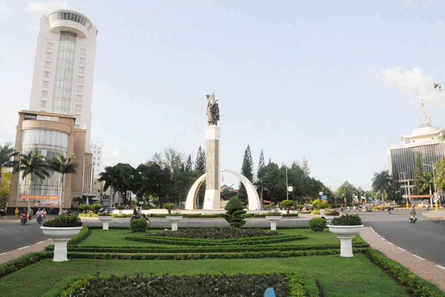 Ngã Sáu, “trái tim” của đô thị Buôn Ma Thuột. Ảnh: N.H.T