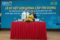 BIDV Chi nhánh Phố Núi tài trợ 118 tỷ đồng cho dự án chăn nuôi heo thịt HTB