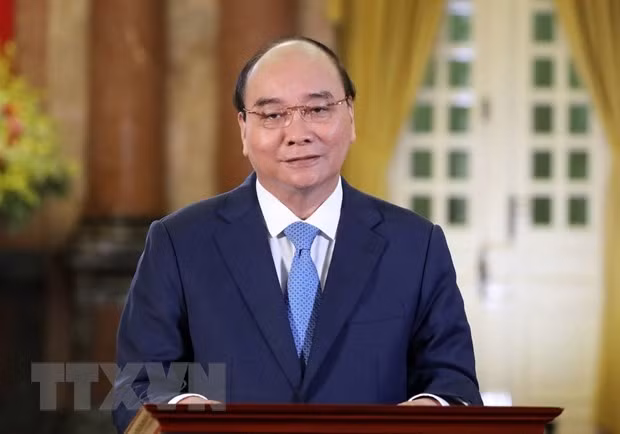 Chủ tịch nước Nguyễn Xuân Phúc. (Ảnh: Thống Nhất/TTXVN) Chủ tịch nước Nguyễn Xuân Phúc. (Ảnh: Thống Nhất/TTXVN)