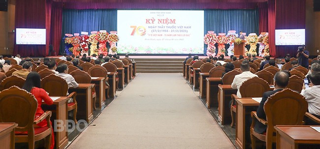 Quang cảnh lễ kỷ niệm. Ảnh: M.H