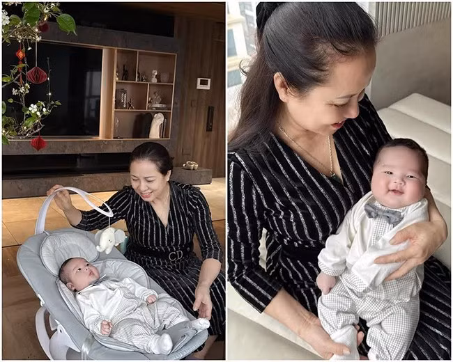 Thảo Hương luôn được chồng và gia đình 2 bên hỗ trợ hết mình trong hành trình nuôi dạy 3 con.