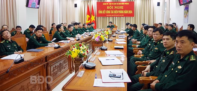 Quang cảnh hội nghị tại điểm cầu BĐBP tỉnh. Ảnh: Công Cường. Quang cảnh hội nghị tại điểm cầu BĐBP tỉnh. Ảnh: Công Cường.