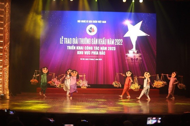 Một tiết mục nghệ thuật tại buổi lễ. Ảnh: Quang Tấn. Một tiết mục nghệ thuật tại buổi lễ. Ảnh: Quang Tấn.