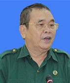 Chủ tịch Hội Cựu TNXP tỉnh VÕ VĂN CHIẾN. Ảnh: H.P