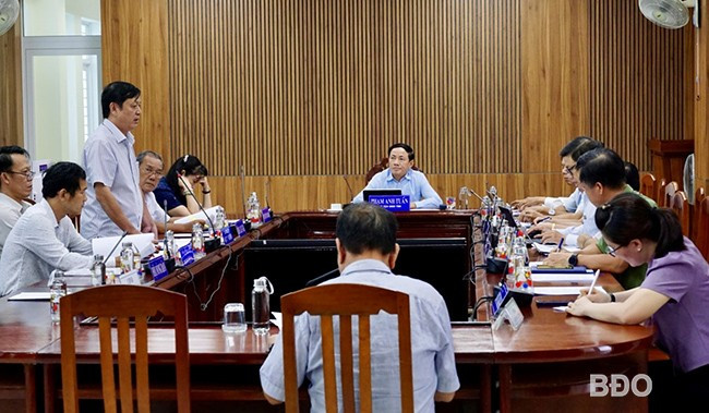 Quang cảnh buổi tiếp công dân. Ảnh: K.A