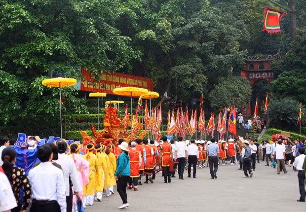 Giỗ Tổ Hùng Vương 2018 tại Phú Thọ. Ảnh tintucvietnam.vn