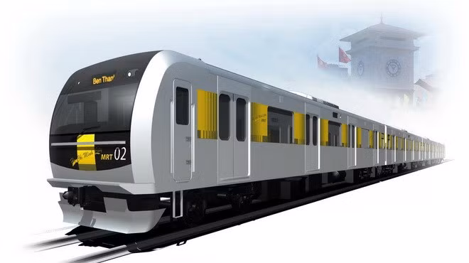 Mô hình chiếc Metro tuyến Bến Thành- Suối Tiên Mô hình chiếc Metro tuyến Bến Thành- Suối Tiên