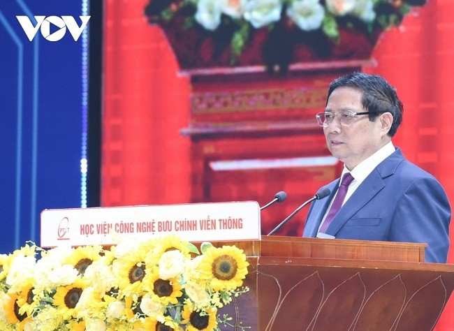 Thủ tướng Phạm Minh Chính phát biểu tại buổi lễ.