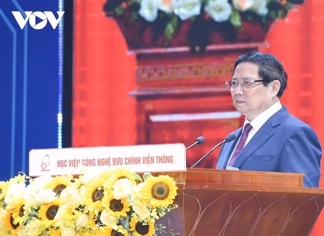 Thủ tướng Phạm Minh Chính phát biểu tại buổi lễ.