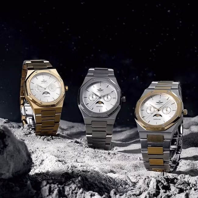 Phiên bản SRWatch SG60061.1402SM tích hợp chức năng Moonphase