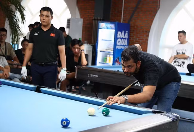 Là VĐV nước ngoài duy nhất tham dự giải, Charith Hashan cho thấy anh xứng đáng với danh hiệu vô địch nhờ kỹ thuật cơ bản và sự tỉnh táo trong thi đấu. Ảnh: HOÀNG QUÂN