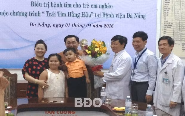 Gia đình ông Huỳnh Uy Dũng đã tài trợ cho BVĐK Đà Nẵng điều trị bệnh tim cho trẻ em nghèo từ năm 2016.