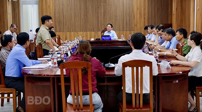 Quang cảnh buổi tiếp công dân. Ảnh: K.A Quang cảnh buổi tiếp công dân. Ảnh: K.A