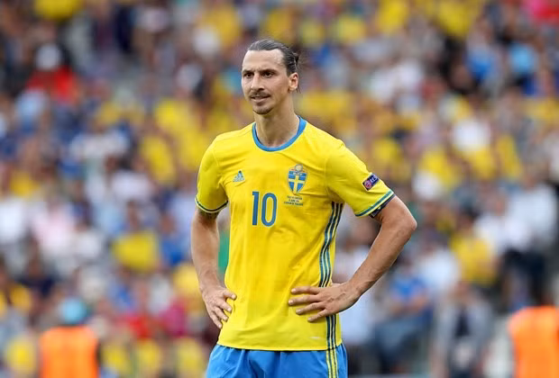 Ibrahimovic trong màu áo Thụy Điển trước khi tuyên bố giã từ đội tuyển cách đây 5 năm. (Nguồn: Getty Images)