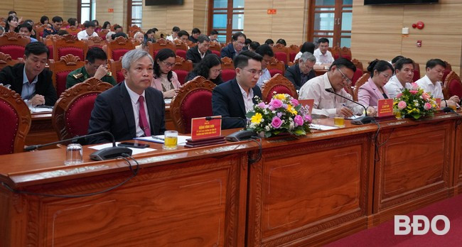 Các đại biểu tham dự Hội nghị. Ảnh: N. HÂN Các đại biểu tham dự Hội nghị. Ảnh: N. HÂN