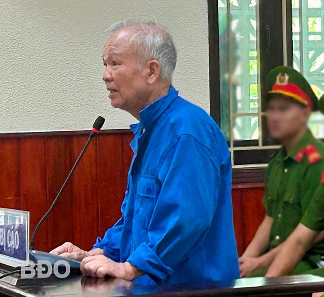 Bị cáo Cầm tại phiên tòa. Ảnh: Q.T