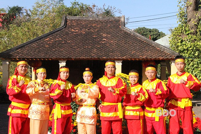 Đội nhạc võ Bảo tàng Quang Trung. Ảnh: THẢO VY Đội nhạc võ Bảo tàng Quang Trung. Ảnh: THẢO VY