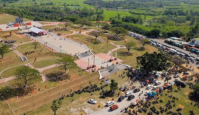 Quang cảnh Khu di tích lịch sử Chiến thắng Đèo Nhông - Dương Liễu. Ảnh: NGUYỄN DŨNG