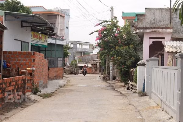 Đường làng Nhơn Lý.