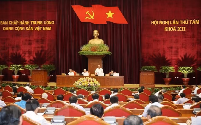 Phiên thảo luận về Báo cáo tổng kết 10 năm thực hiện Nghị quyết Trung ương 4 khóa X về Chiến lược biển Việt Nam đến năm 2020. (Nguồn: TTXVN)