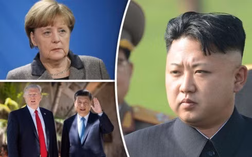 Đức đang muốn tham gia tích cực giải quyết khủng hoảng trên bán đảo Triều Tiên. Ảnh: Daily Express.