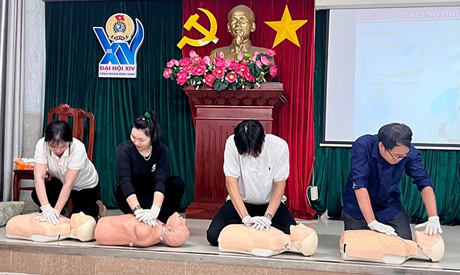 Quang cảnh buổi tập huấn. Ảnh: D.L Quang cảnh buổi tập huấn. Ảnh: D.L