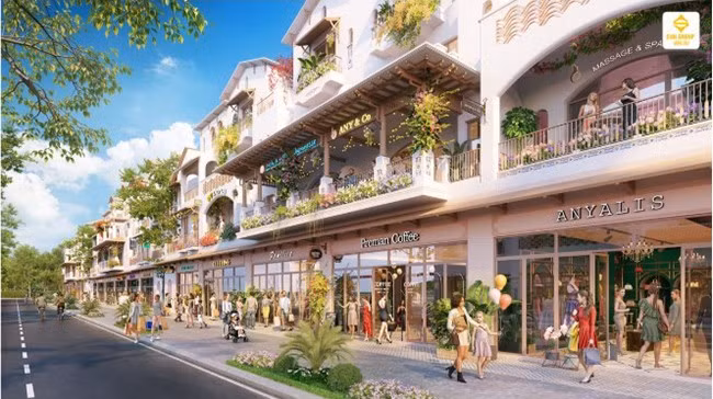 Phối cảnh thiết kế hiện đại của nhà phố Sun Group Vũng Tàu.