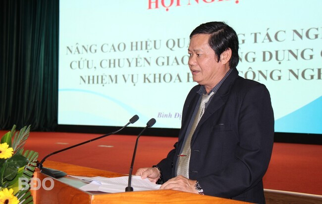 TS Lê Công Nhường, Giám đốc Sở KH&CN phát biểu khai mạc.