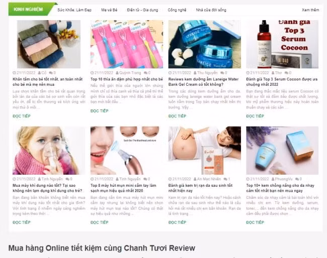 Cộng đồng mua hàng online Chanh Tươi Review