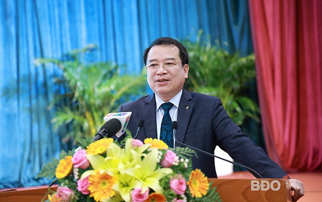 Phó Cục trưởng Cục Du lịch quốc gia Việt Nam Hà Văn Siêu phát biểu tại Hội thảo. Ảnh: ĐOAN NGỌC