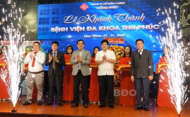 Cắt băng khánh thành BVĐK Thu Phúc. Ảnh: T. KHUY