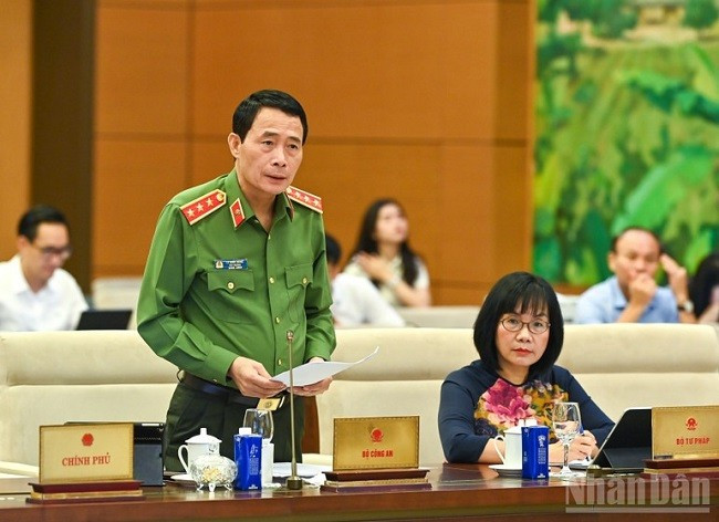 Thứ trưởng Công an, Thượng tướng Lê Quốc Hùng. (Ảnh: DUY LINH)