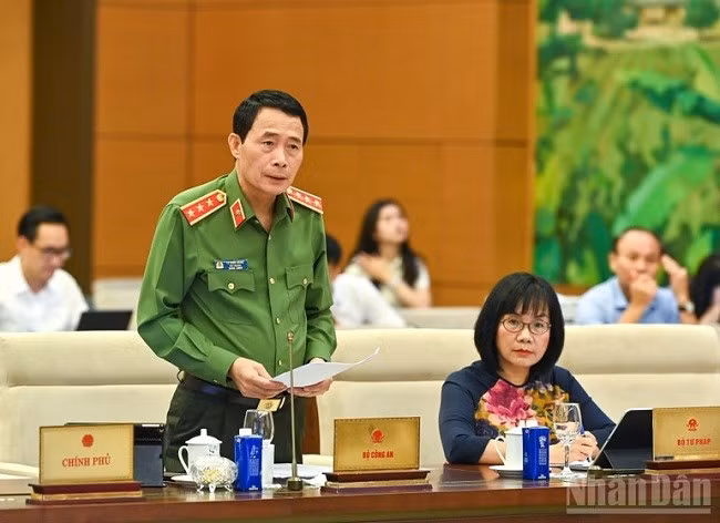 Thứ trưởng Công an, Thượng tướng Lê Quốc Hùng. (Ảnh: DUY LINH)