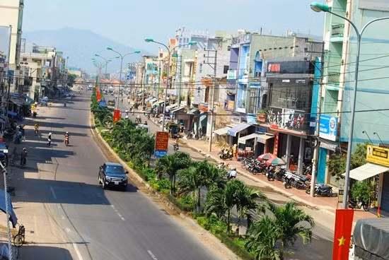 Một góc thị trấn Diêu Trì hôm nay.