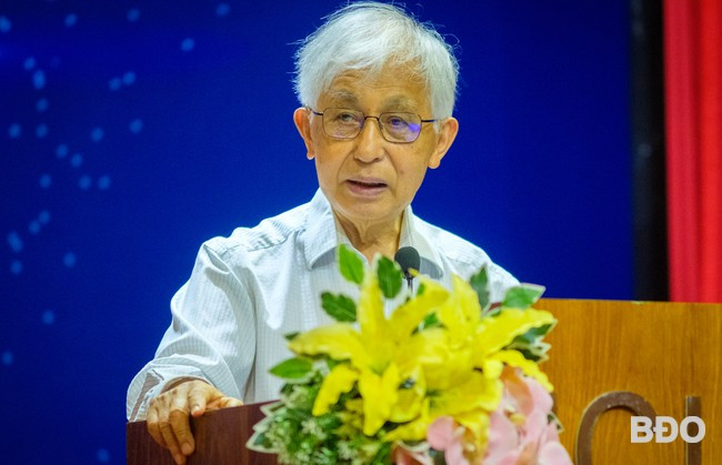 GS Trần Thanh Vân phát biểu khai mạc Trường hè Khoa học Việt Nam lần thứ 11. Ảnh: T.L