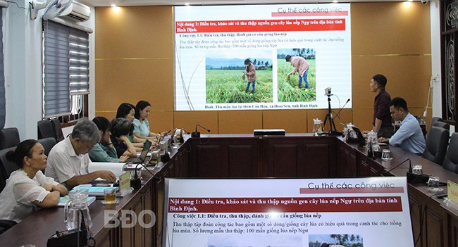 Quang cảnh nghiệm thu đề tài. Ảnh: AN NHIÊN