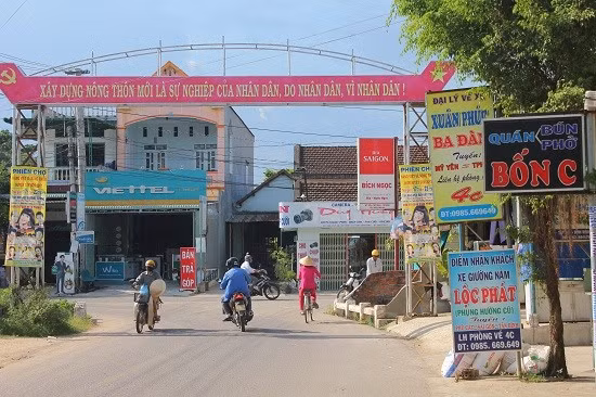 Thị tứ Mỹ Yên (xã Tây Bình) hôm nay.