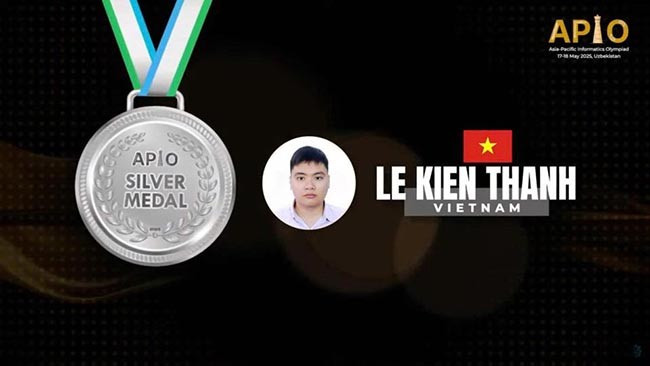 BTC kỳ thi công bố kết quả Lê Kiến Thành đạt HCB. Ảnh: Ảnh chụp từ trang thông tin kỳ thi. BTC kỳ thi công bố kết quả Lê Kiến Thành đạt HCB. Ảnh: Ảnh chụp từ trang thông tin kỳ thi.