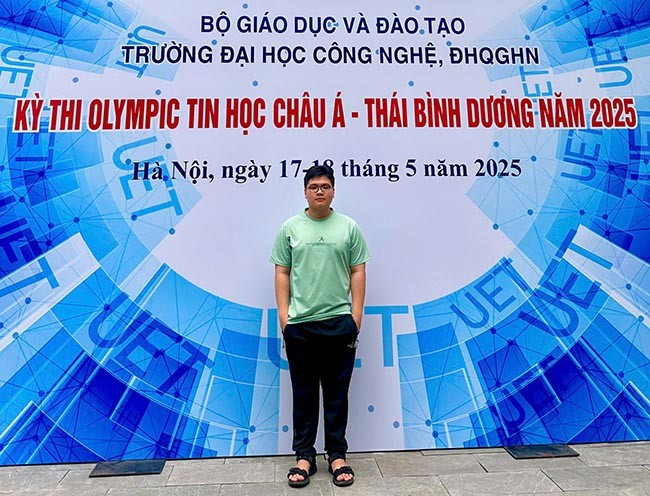 Lê Kiến Thành xuất sắc giành HCB tại kỳ thi. Ảnh: GĐCC Lê Kiến Thành xuất sắc giành HCB tại kỳ thi. Ảnh: GĐCC