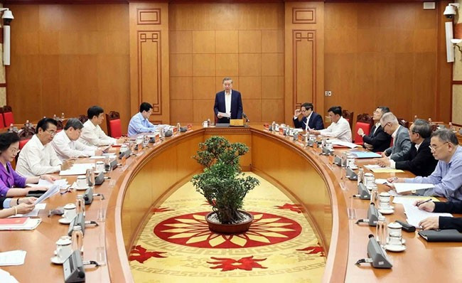 Tổng Bí thư Tô Lâm, Trưởng Tiểu ban Nhân sự Đại hội XIV của Đảng. (Ảnh: An Đăng/TTXVN) Tổng Bí thư Tô Lâm, Trưởng Tiểu ban Nhân sự Đại hội XIV của Đảng. (Ảnh: An Đăng/TTXVN)