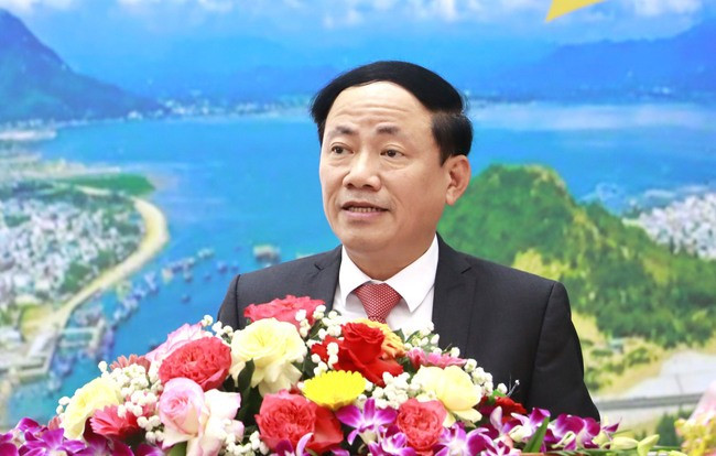 Chủ tịch UBND tỉnh Phạm Anh Tuấn phát biểu tại lễ kỷ niệm. Ảnh: M.H Chủ tịch UBND tỉnh Phạm Anh Tuấn phát biểu tại lễ kỷ niệm. Ảnh: M.H