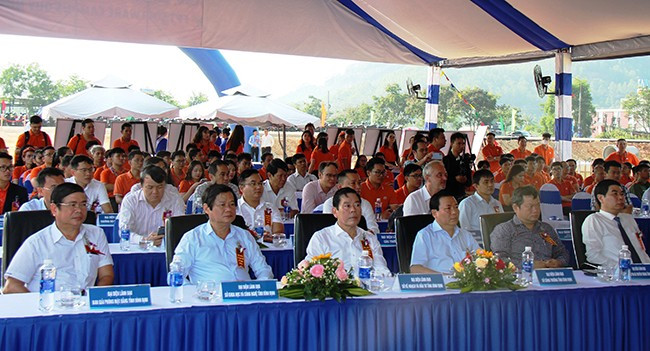 Lễ động thổ dự án Tổ hợp. Ảnh: TRỌNG LỢI Lễ động thổ dự án Tổ hợp. Ảnh: TRỌNG LỢI