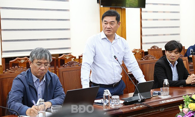 DN thông tin về những tác động và giải pháp trước mắt nhằm giảm áp lực từ chính sách thuế quan của Mỹ. Ảnh: T.SỸ DN thông tin về những tác động và giải pháp trước mắt nhằm giảm áp lực từ chính sách thuế quan của Mỹ. Ảnh: T.SỸ