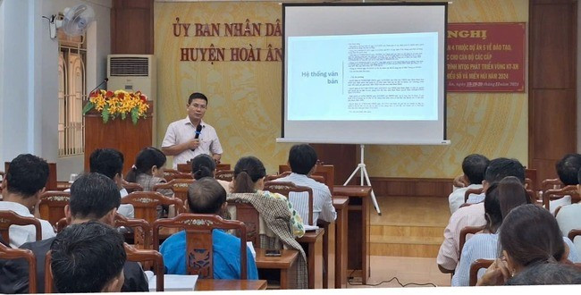 Quang cảnh lớp tập huấn. Ảnh: N.H. Quang cảnh lớp tập huấn. Ảnh: N.H.