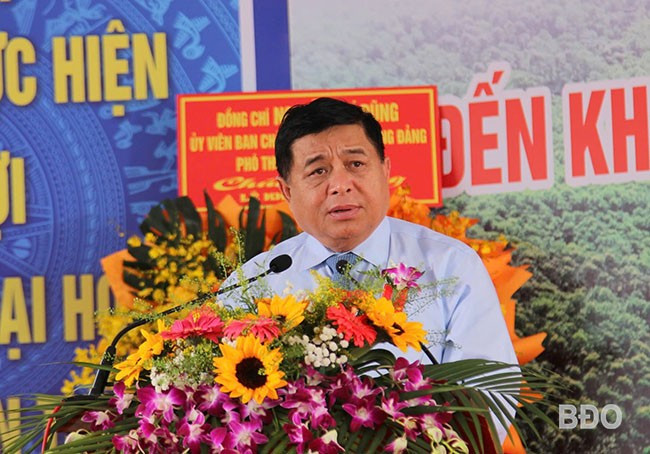 Phó Thủ tướng Chính phủ Nguyễn Chí Dũng phát biểu tại lễ khánh thành. Ảnh: HẢI YẾN. Phó Thủ tướng Chính phủ Nguyễn Chí Dũng phát biểu tại lễ khánh thành. Ảnh: HẢI YẾN.