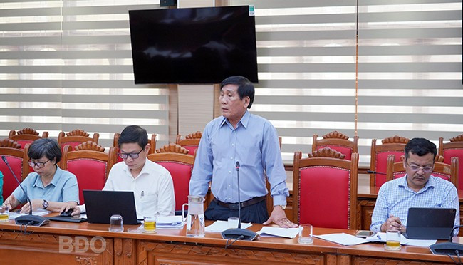 Giám đốc Sở Công Thương Trần Thanh Dũng cho biết chỉ số sản xuất công nghiệp (IIP) 4 tháng đầu năm 2025 của tỉnh tăng 9,72% so với cùng kỳ năm 2024. Đây là mức tăng trưởng khá cao trong nhiều năm trở lại đây. Ảnh: N.H Giám đốc Sở Công Thương Trần Thanh Dũng cho biết chỉ số sản xuất công nghiệp (IIP) 4 tháng đầu năm 2025 của tỉnh tăng 9,72% so với cùng kỳ năm 2024. Đây là mức tăng trưởng khá cao trong nhiều năm trở lại đây. Ảnh: N.H