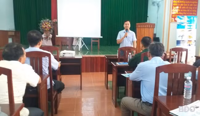 Quang cảnh lớp tập huấn. Ảnh: ÁI TRINH