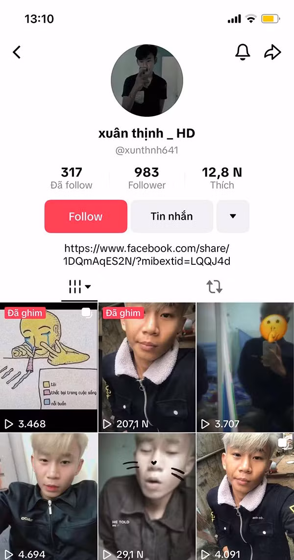 Video do chủ tài khoản xuân thịnh_ HD đăng tải thu hút hơn 200 nghìn lượt xem Ảnh cắt từ video