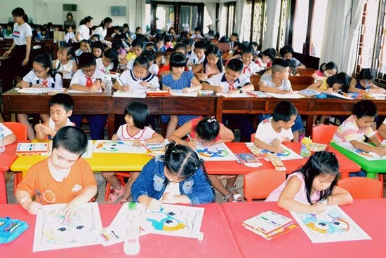 Vòng sơ khảo Cuộc thi Họa sĩ nhí năm 2017 mở rộng thu hút nhiều thí sinh tham gia.